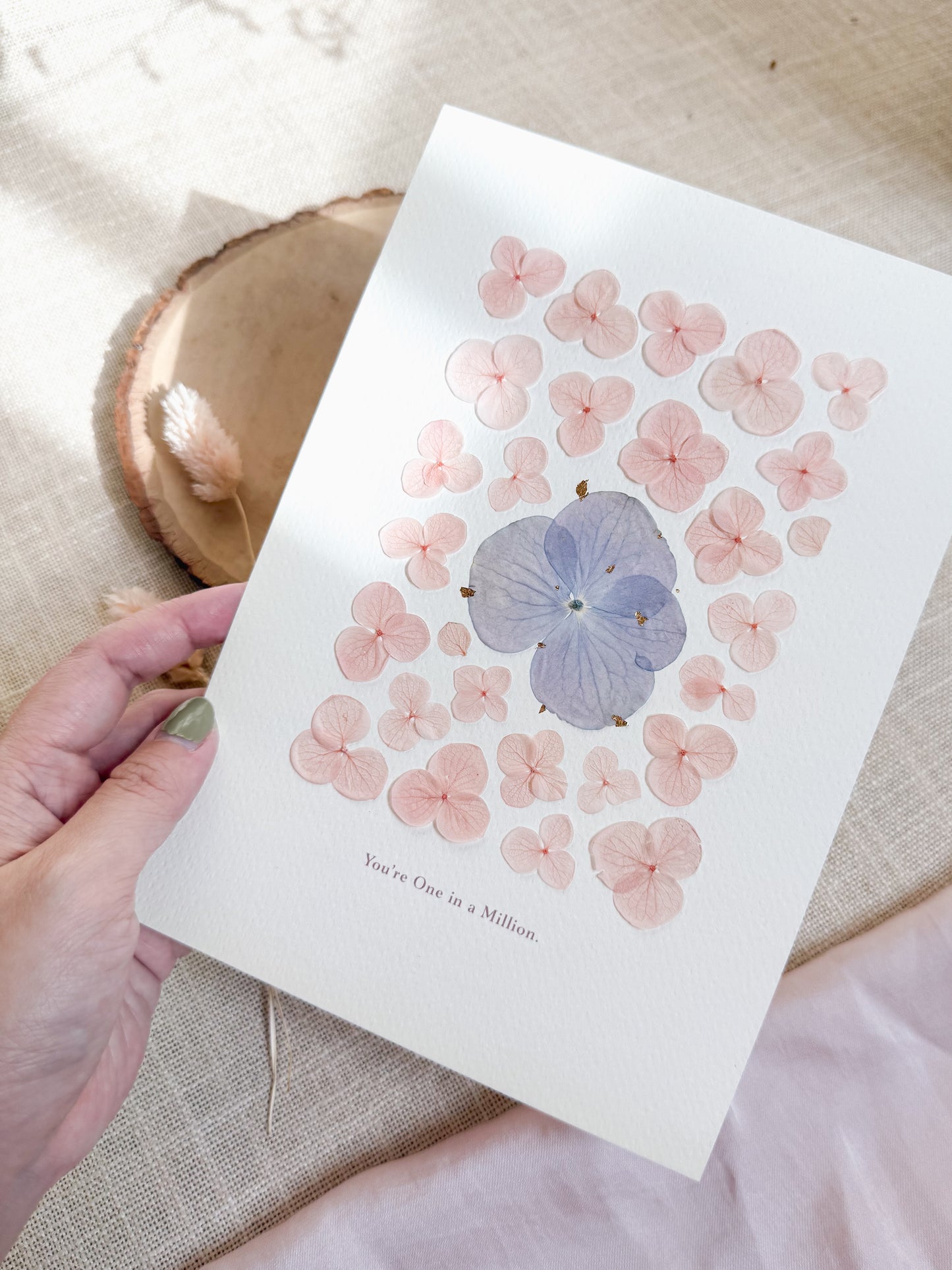 Pressed Flower Card - One in a Million