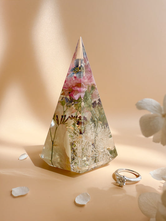 Hexagon Resin Ring Holder